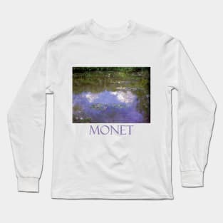 Waterlilies (The Clouds) by Claude Monet Long Sleeve T-Shirt